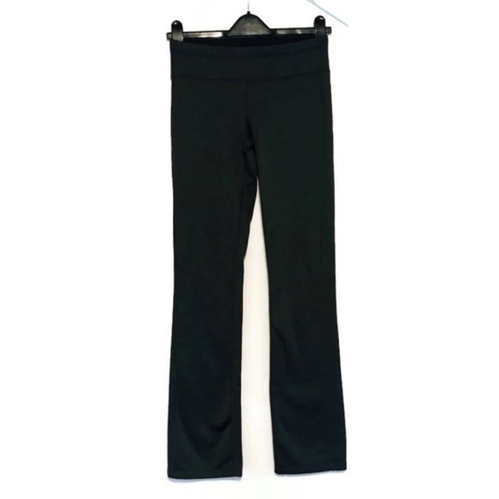 Athleta Charcoal Heather Gray Fleece Lined Straight Leg Pant Leggings size XS